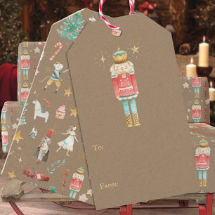 Rustic Kraft Everything Nutcracker Christmas Gift Tags