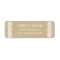 Rustic Kraft Lace Wedding Return Address