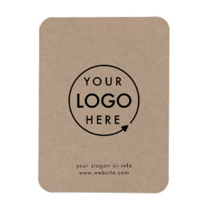 Rustic Kraft Logo   Business Corporate Modern Magnet