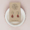 Rustic Kraft Logo Jewelery Earring Display Card