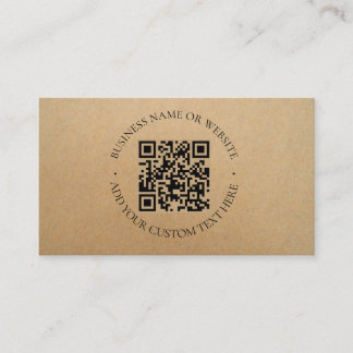 Rustic Kraft Modern Stylish Professional  Business Card