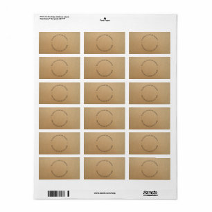 Rustic Kraft Modern Stylish Professional Label