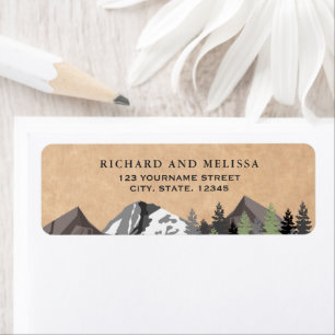Rustic Kraft Mountain Forest Wedding