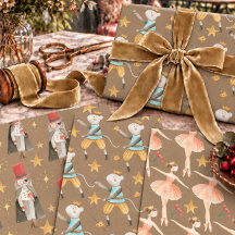 Rustic Kraft Nutcracker Ballet Christmas Holiday