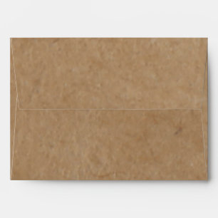 Rustic Kraft Paper Background Style Envelope