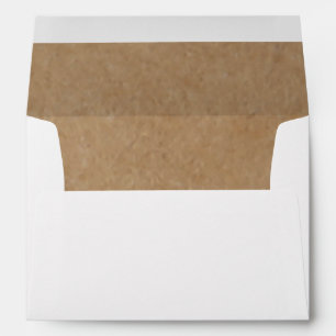 Rustic Kraft Paper Background Style Envelope