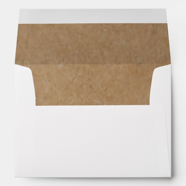 Rustic Kraft Paper Background Style Envelope (Back (Bottom))