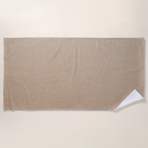 Rustic Kraft Paper Blank Template Custom Beach Towel