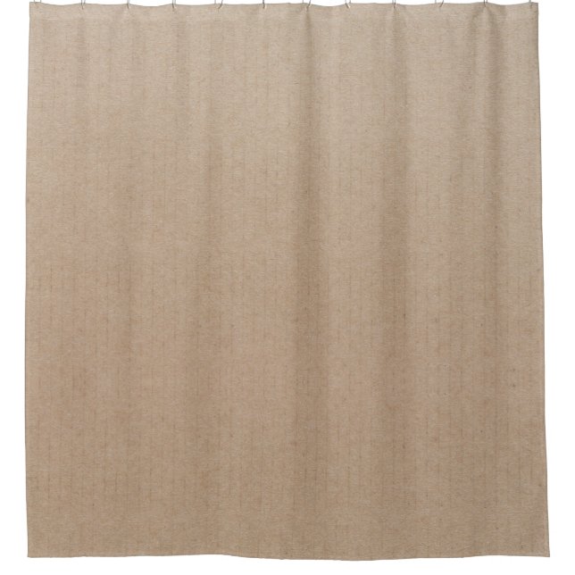 Rustic Kraft Paper Blank Template Custom Shower Curtain (Front)