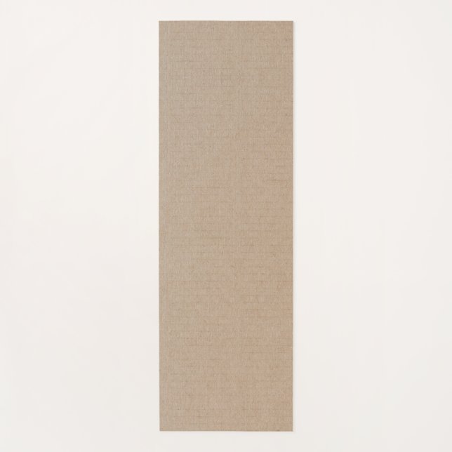 Rustic Kraft Paper Blank Template Custom Yoga Mat (Front)