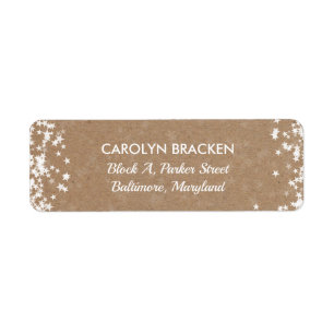 Rustic Kraft Paper Christmas Stars Holiday
