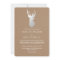 Rustic Kraft Paper Silver Antler Wedding