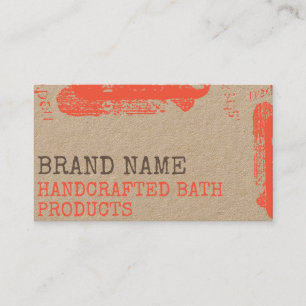 Rustic Kraft Paper Vintage Style Homemade Crafts Business Card