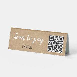Rustic Kraft QR Code Scan To Pay Company