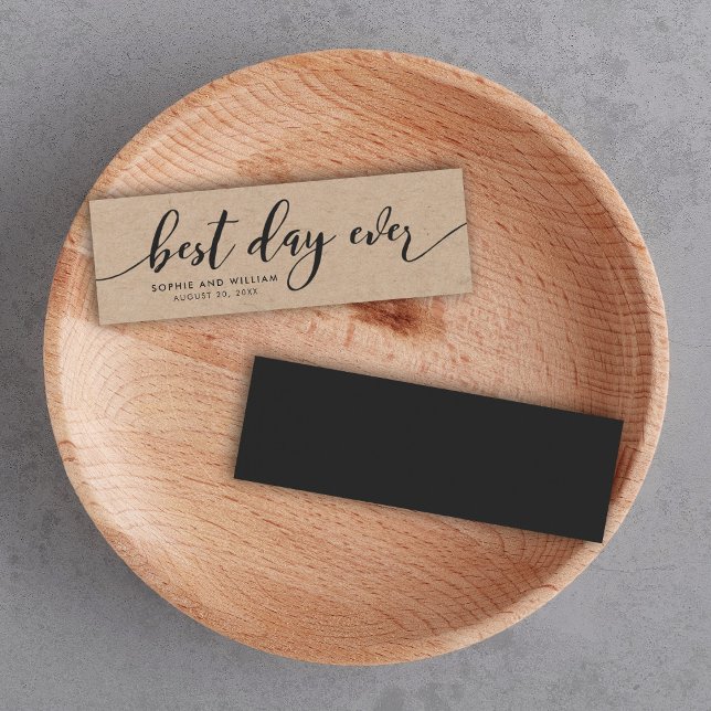 Rustic Kraft Relax Script Wedding Best Day Ever (Creator Uploaded)