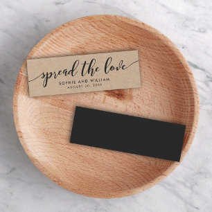 Rustic Kraft Relax Script Wedding Spread the Love