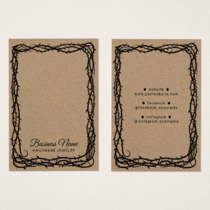 Rustic Kraft Thorn Vine Jewellery Earring Display