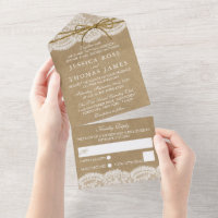 Rustic Kraft & Twine Bow Wedding