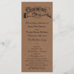 Rustic Kraft Wedding Ceremony Program Templates<br><div class="desc">Rustic Kraft Wedding Ceremony Program Templates.</div>