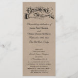 Rustic Kraft Wedding Ceremony Program Templates<br><div class="desc">Rustic Kraft Wedding Ceremony Program Templates.</div>