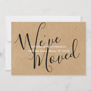 Rustic Kraft We've Moved New Home Address