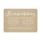 Rustic Kraft White Script Wedding Accommodations
