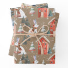 Rustic Kraft Winter Holiday Gift-Giving Animals