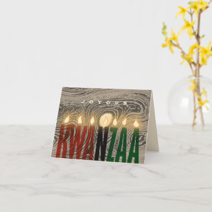 Rustic Kwanzaa Candles Card