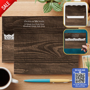 Rustic Lace Envelope