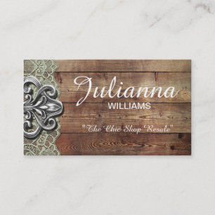 Rustic  Lace Shabby Chic Business Cards