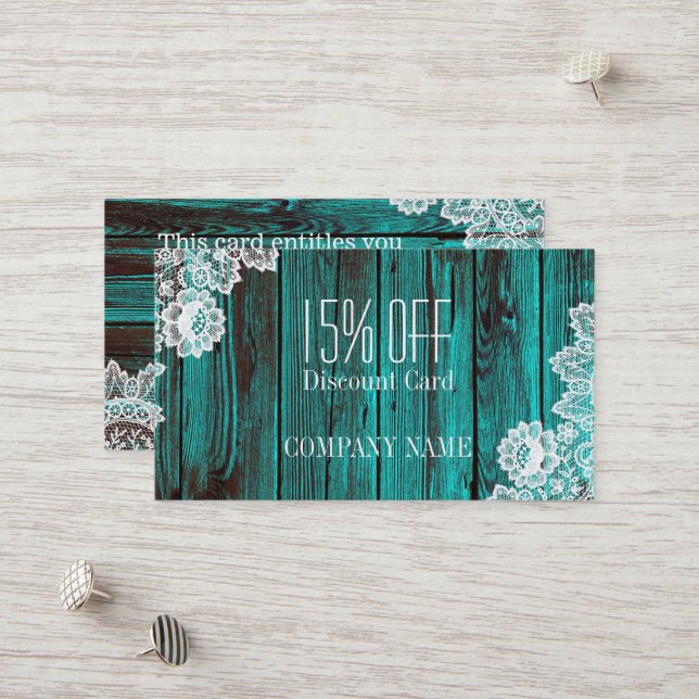  rustic lace turquoise blue barn wood discount (Front/Back In Situ)