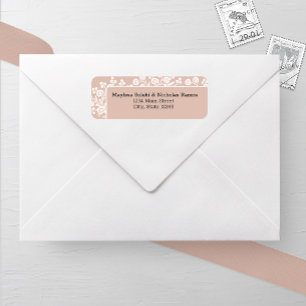 Rustic Lace Wedding Return Address