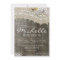 Rustic Lace Wood Baby Shower Invitation