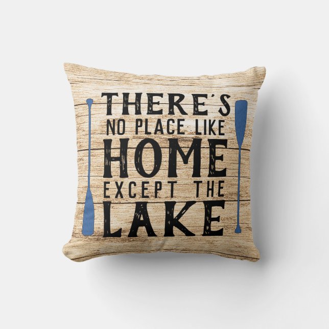 Rustic Lake House Cushion (Front)
