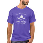 Rustic Lake House Family Name Boat Oars Trees