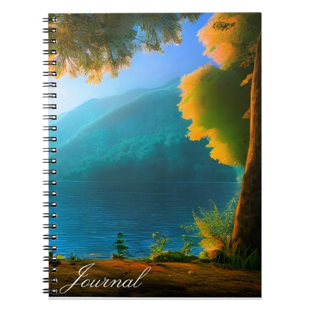 Rustic Lake Side Golden Hour Journal (Front)