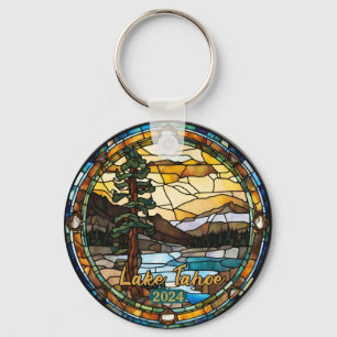 Rustic Lake Tahoe California Key Ring