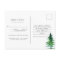 Rustic Lakeside RSVP Postcard with Meal Choice