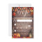 Rustic Lantern Barn Wood Fall Wedding RSVP