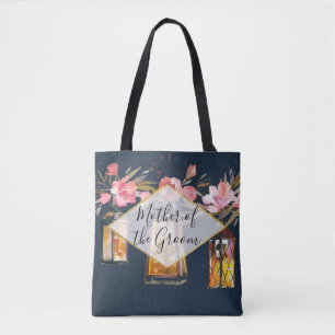Rustic Lanterns Blue Coral Mother of the Groom Tote Bag