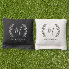 Rustic Laurel Script Family Monogram