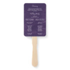 Rustic Lavender and Eucalyptus Wedding Program Fan