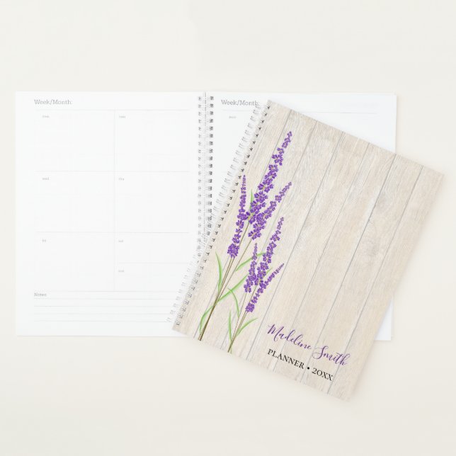 Rustic Lavender Botanical | Personalised Planner (Display)