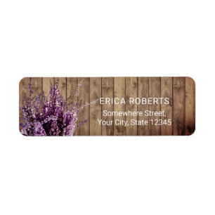 Rustic Lavender Floral Country Barn Wooden