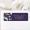 Rustic Lavender | Purple Return Address Label