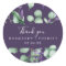 Rustic Lavender | Purple Thank You Favour Sticker
