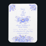 Rustic Lavender Save The Date Wedding Invitation Magnet<br><div class="desc">This rustic lavender Save the Date Wedding invitation features an arrangement of watercolor purple flowers that is ready to be personalized! For more advanced customization of this design, click on "Personalize this template" and select the "Click to customize further" button below! View the collection on this page for matching products....</div>