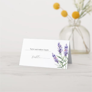 Rustic Lavender Wedding Place Card