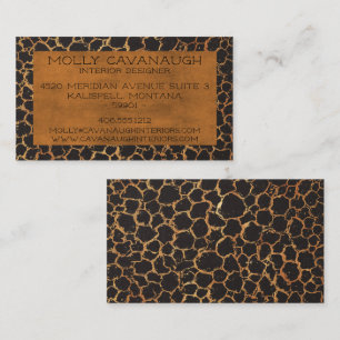 Rustic Leather Business Card