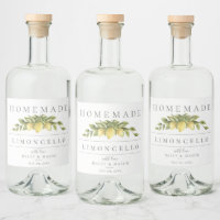 Rustic Lemons Limoncello Beverage Label